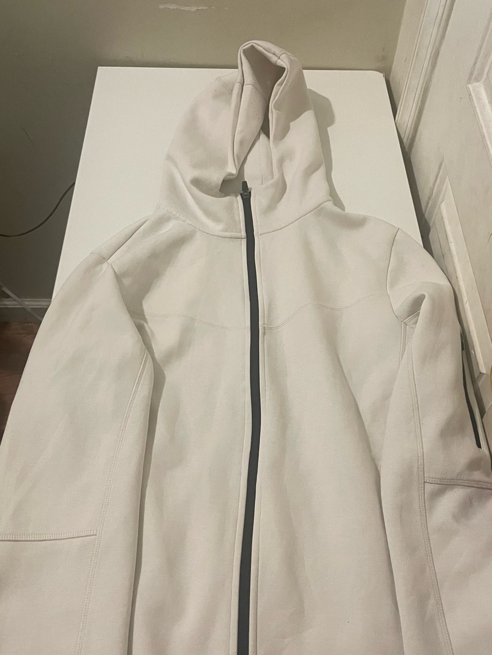 Primark White Zip-Up Hoodie
